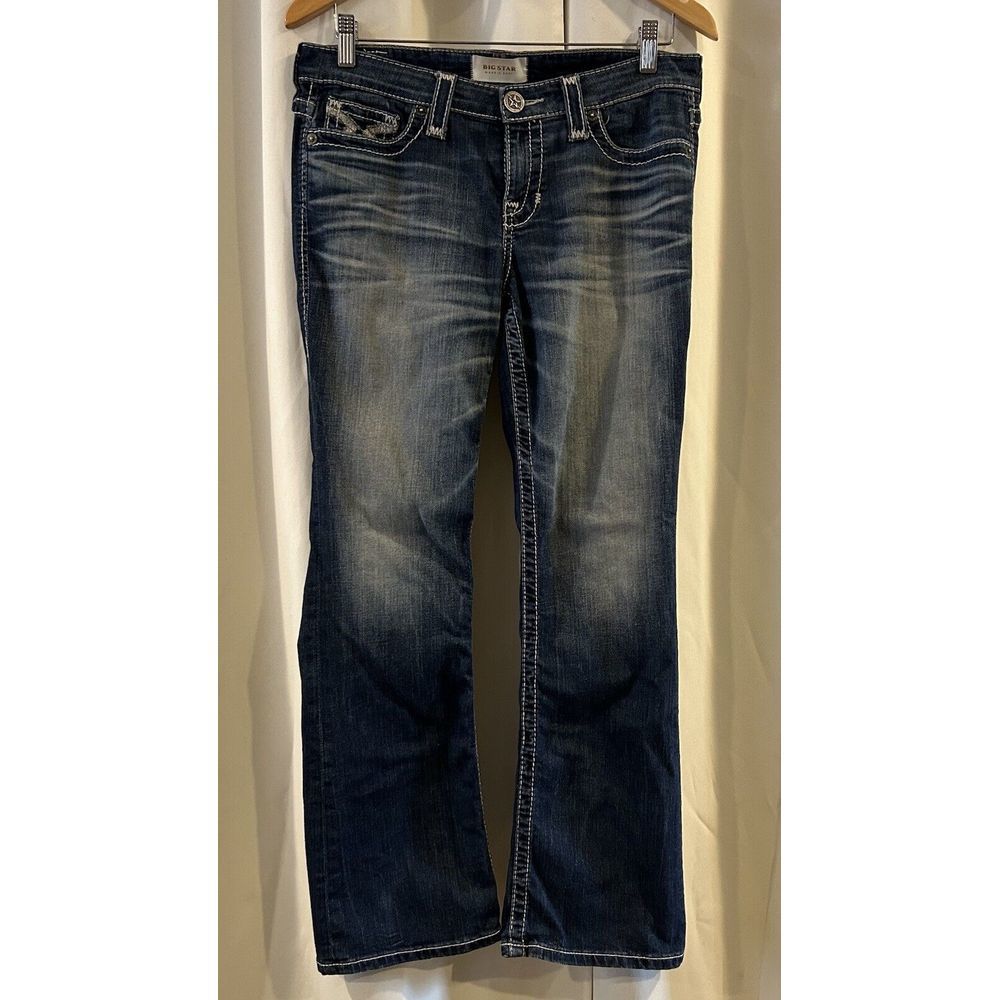 Big Star Vintage Jeans Mid Rise Maddie Curvy Bootcut Size 28 Short